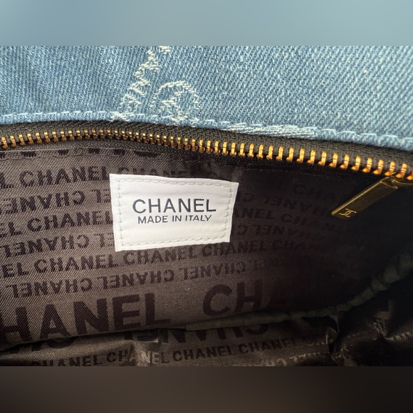 Chanel Blue Denim CC Crossbody Bag GWP purse with Dustbag NEW - Picture 7 of 12